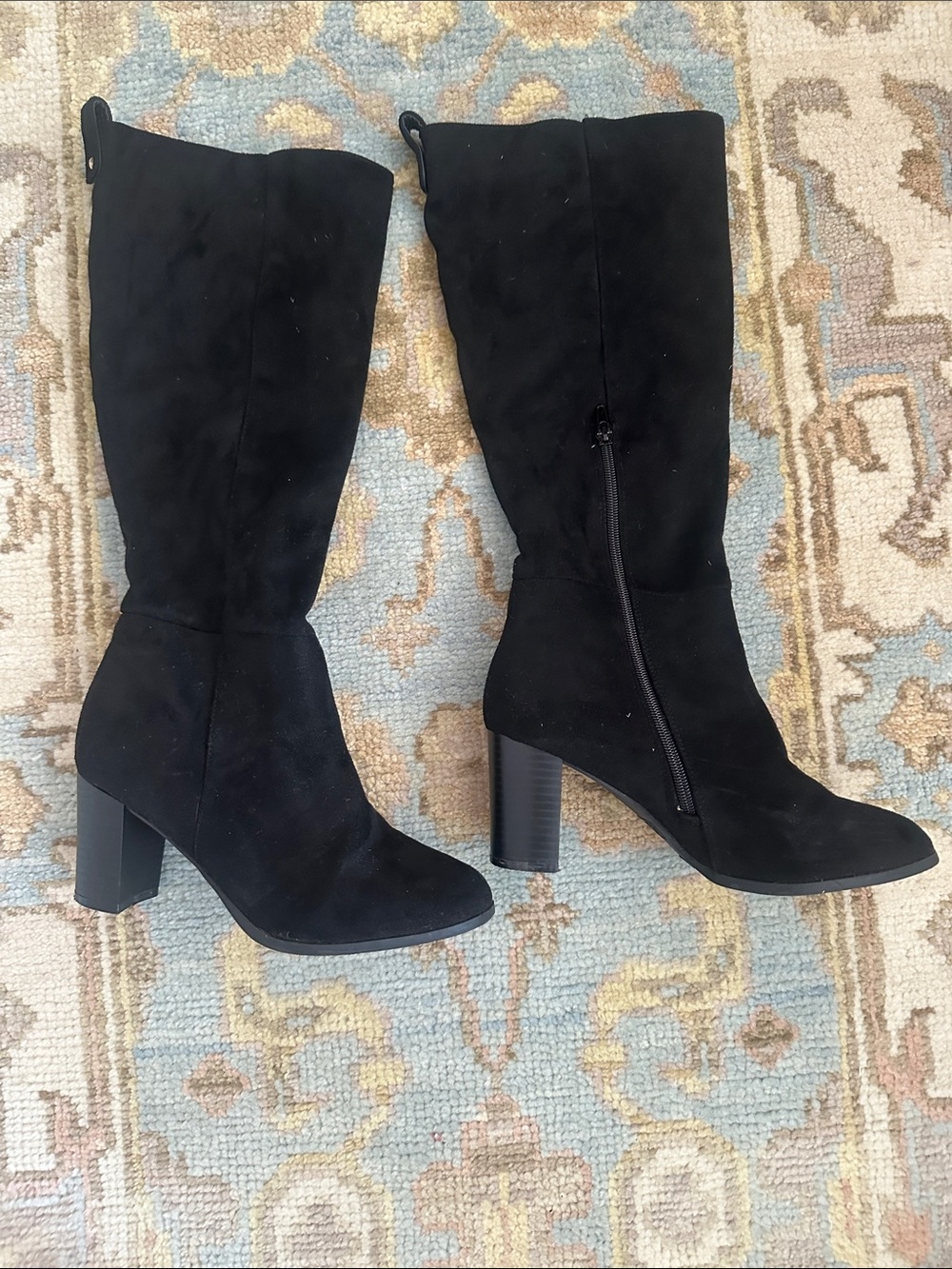 Black Knee-High Jessica Simpson vegan Suede knee high  Boots